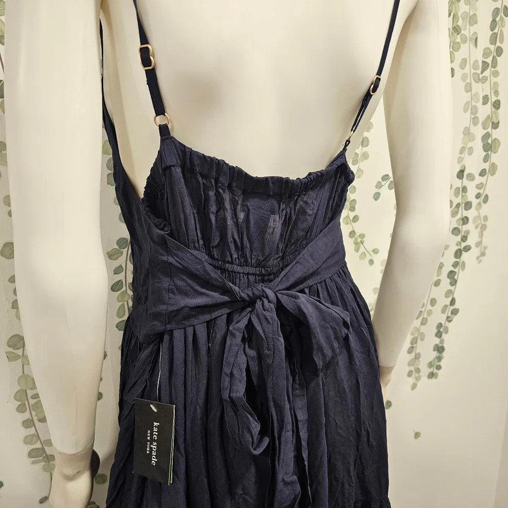 Kate Spade Tiered Cover Up Dress - Color Block Sz L - Picture 8 of 11